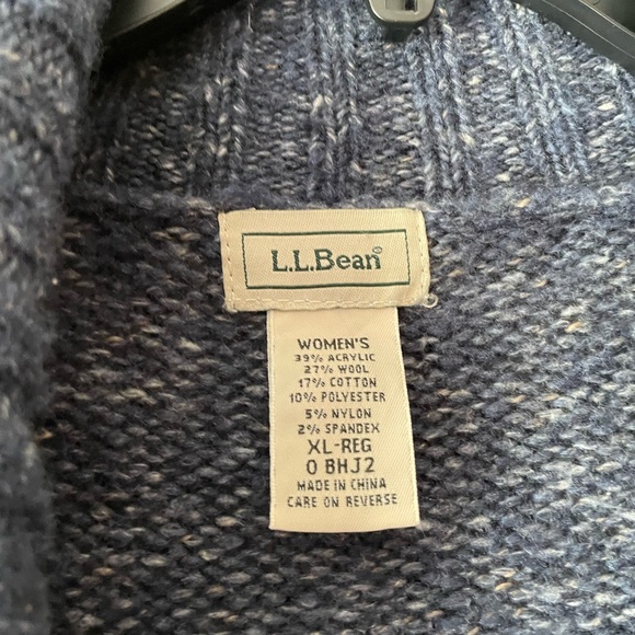 L.L. Bean button up cardigan sweater - Picture 2 of 3